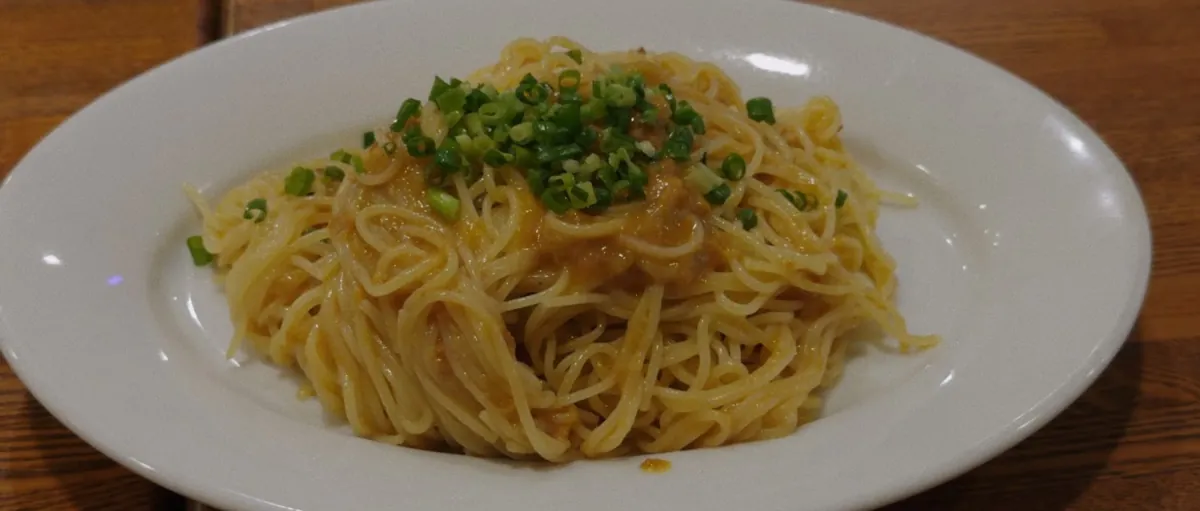 ウニの冷製パスタ