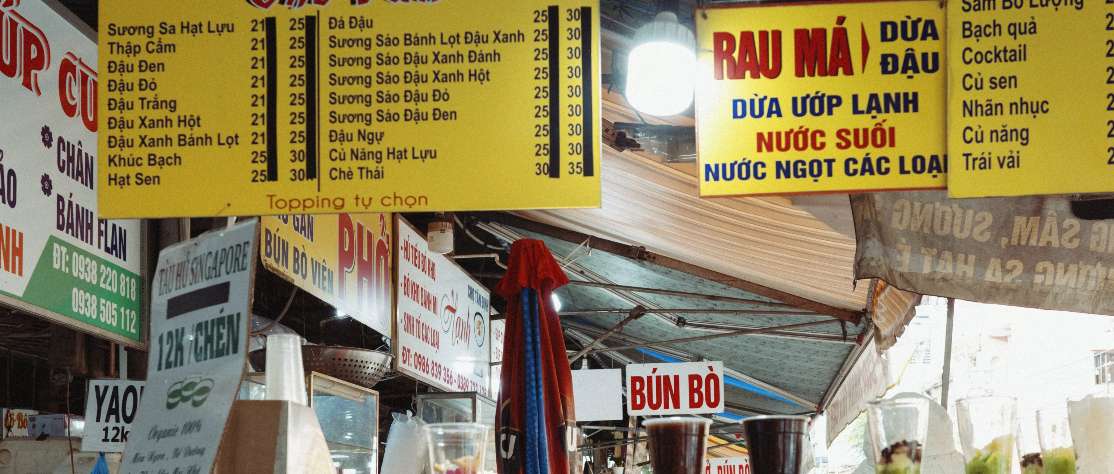 STALL ROW / MENU BOARD